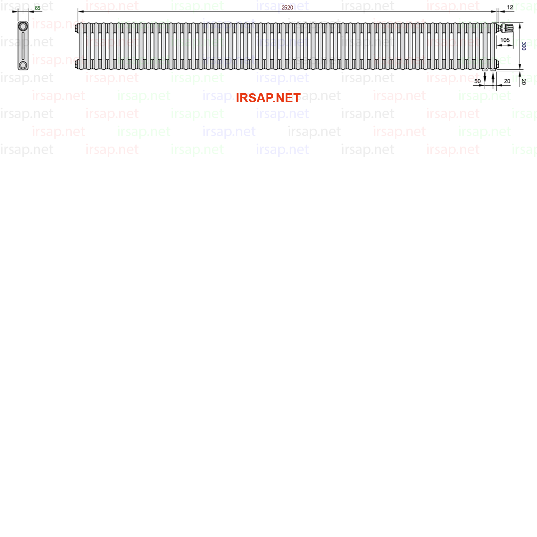 Радиатор IRSAP Tesi 20300/56 T25 CL 01